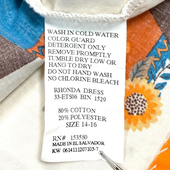 ELEANOR ROSE Girls Dress 14–16 Rhonda Stripe Teepee Fall Thanksgiving Ruffle - Picture 10 of 13